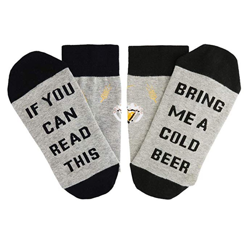 IF YOU CAN READ THIS Leisure Letters Printed Crew Socks Gift Novelty Socks